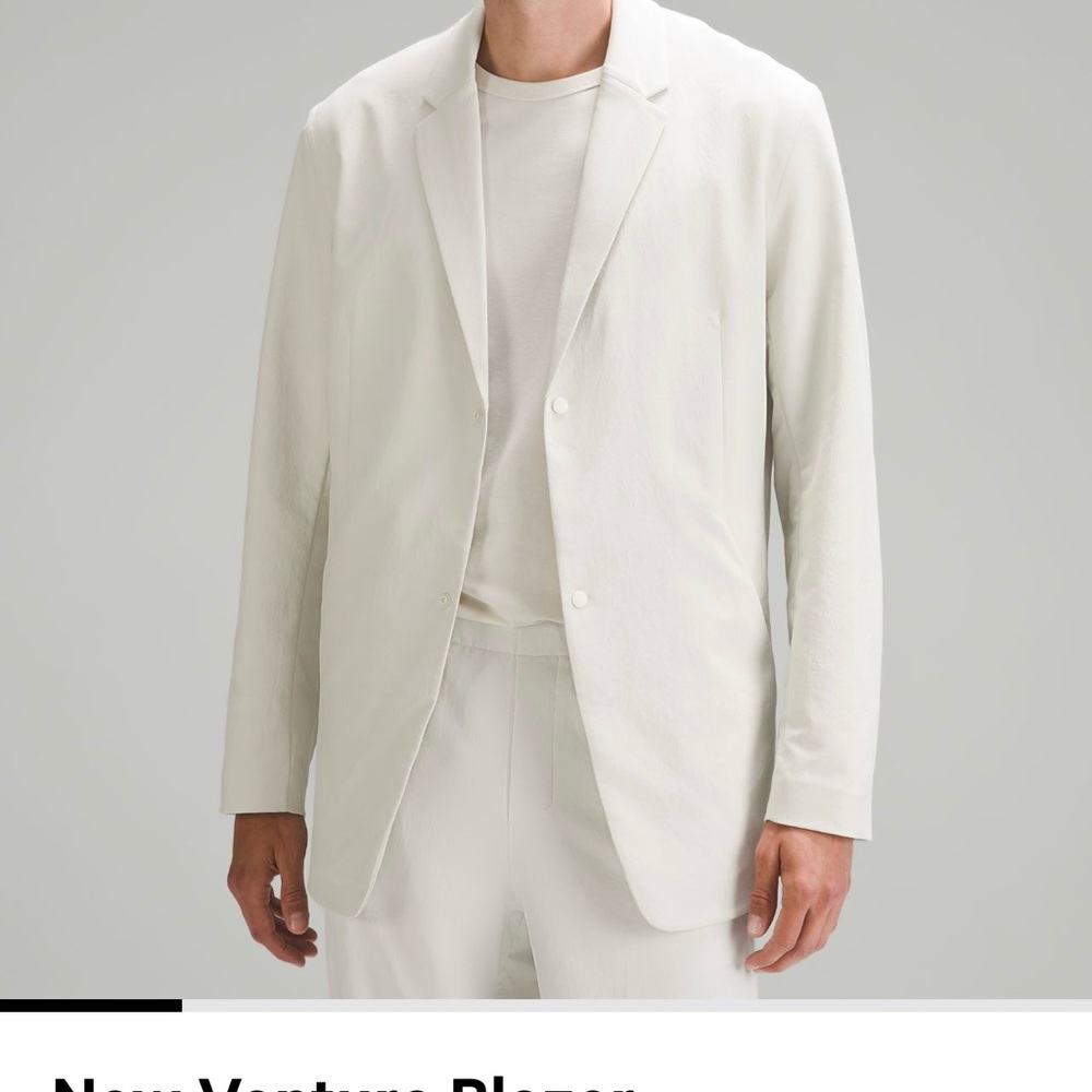 Sold ❌❌❌❌❌❌❌Lululemon Mens new venture blazer Bone Sz large & Xlarge